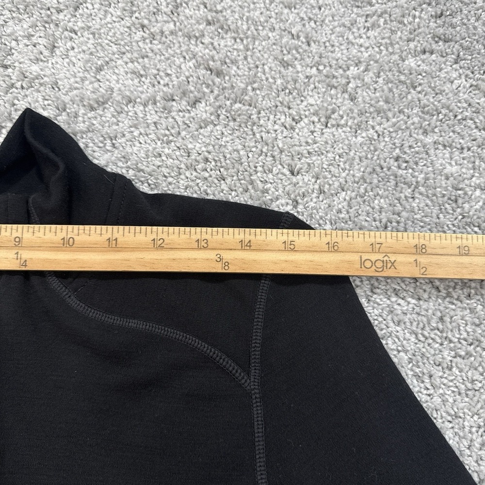 Smartwool Merino Wool Base Layer Womens S Black 1/4 Zip Outdoors Hike Ski - Picture 3 of 14